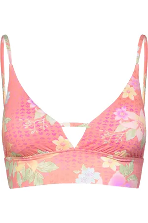 Billabong Crazy For Coral Vneck Cami Tnk Sport Sport Clothing Sport Swimwear Sport Bikinis Pink