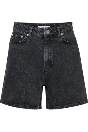 Gestuz Gzdena Hw Shorts Bottoms Shorts Denim Shorts Black