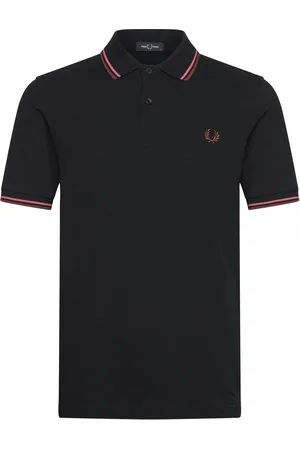 Fred Perry Twin Tipped Fp Shirt Tops Polos Short-sleeved Black