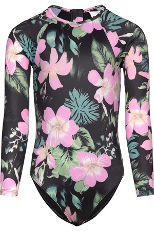 Roxy Shadow Floral Sie Badedrakt Badetøy Black