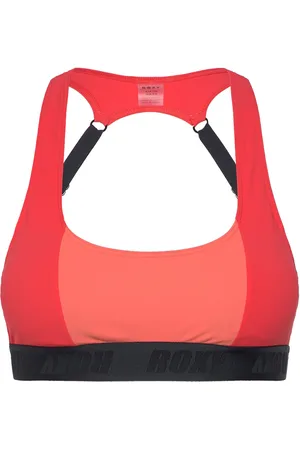 Roxy Active Colorblock Top Sport Sport Clothing Sport Swimwear Sport Bikinis Red