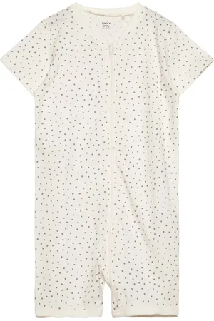 Lindex Pyjamas Romper Sheep Bf Pyjamas Sie Jumpsuit White
