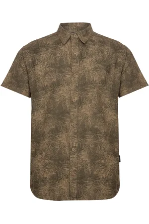 INDICODE Inlibra Tops Shirts Short-sleeved Khaki Green