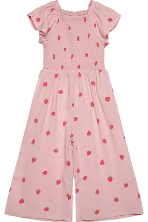 Lindex Jumpsuit Ss Smock Aop Jumpsuit Pink