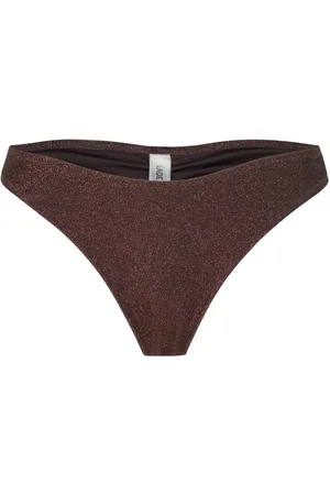 Lindex Brief Brazilian Naomi Lurex Swimwear Bikinis Bikini Bottoms Bikini Briefs Brown