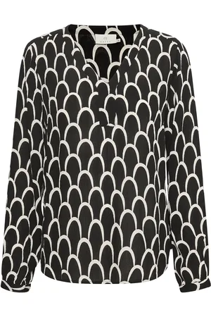 Kaffe Kakarina Amber Blouse Tops Blouses Long-sleeved Black