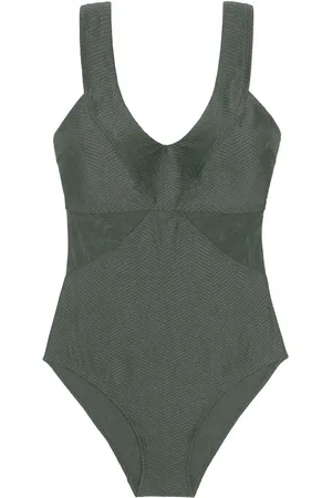 Dorina Saint Tropez Shaping Swimsuit Badedrakt Badetøy Khaki Green