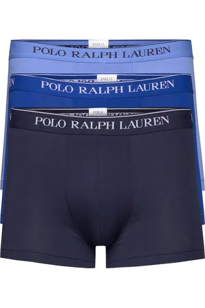 Ralph Lauren Stretch Cotton Trunk 3-Pack Boksershorts Blue