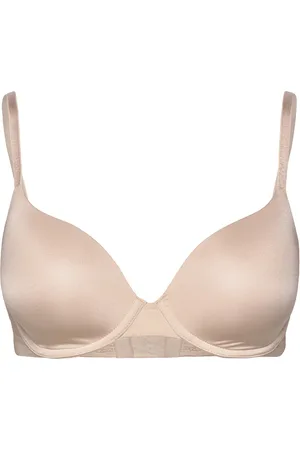Lindex Bra Lilja Shiny Micro Lingerie Bras & Tops T-shirt Bras Cream