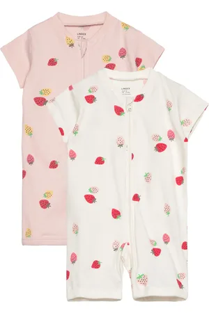Lindex Pyjamas Romper 2 Pack Aop Pyjamas Sie Jumpsuit Multi/patterned