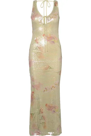 Bardot Eloda Sequin Midi Dress Knelang Kjole White