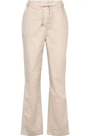 Lyle & Scott Linen Trouser Bottoms Trousers Beige