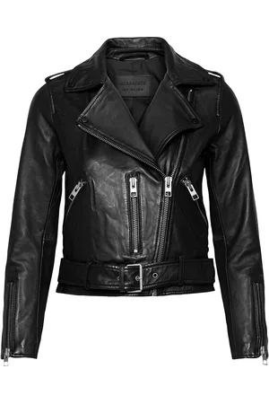 AllSaints Balfern Biker Skinnjakke Skinnjakke Black