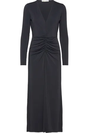 Notes Du Nord Melanie Drape Dress Maxikjole Festkjole Black