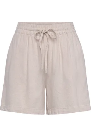 JDY Say Hw Linen String Shorts Wvn Bottoms Shorts Casual Shorts Beige
