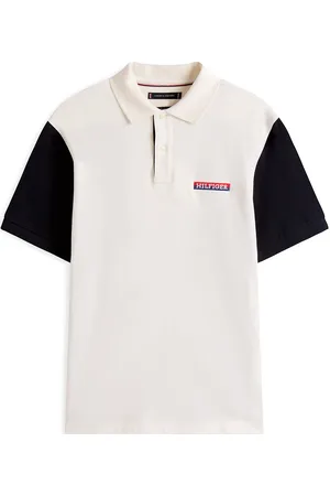 Tommy Hilfiger Archive Colorblock Polo Tops Polos Short-sleeved White