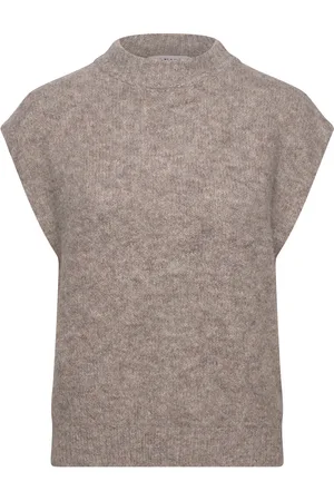 A-View Patrisia Knit Vest Vests Knitted Vests Brown