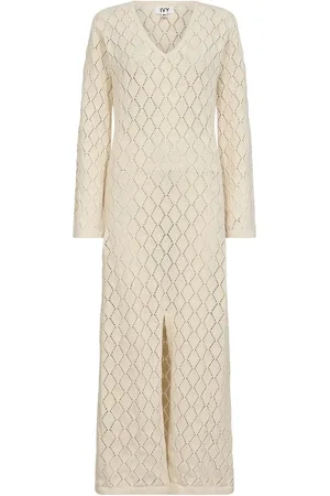 Ivy Copenhagen Ivy-Breeze Crochet Dress Maxikjole Festkjole Cream