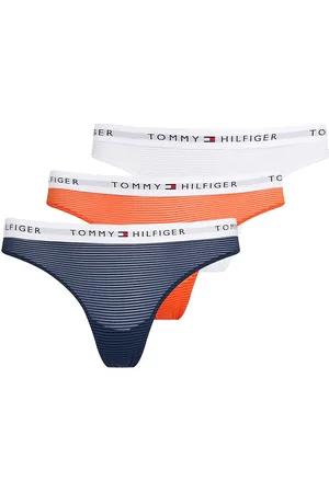 Tommy Hilfiger 3 Pack Mesh Thong Stringtruse Undertøy White