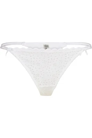 Lindex Brief Broderie Anglais Mini Truse Brief Truse White