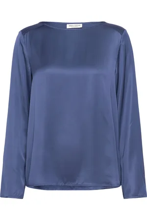 Marc O’ Polo Shirts/Blouses Long Sleeve Tops Blouses Long-sleeved Blue