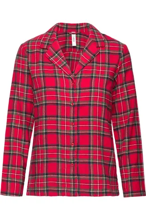 Lindex Nightshirt Flannel Check Topp Red