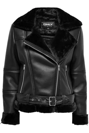 ONLY Onlagnete Faux Leather Biker Jkt Cs Otw Skinnjakke Skinnjakke Black