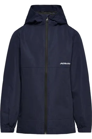 JACK & JONES Jjalex Hood Jacket Jnr Outerwear Shell Clothing Shell Jacket Navy Jack & J S