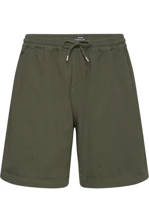 Mads Norgaard Dyed Canvas Beach Shorts Bottoms Shorts Casual Green