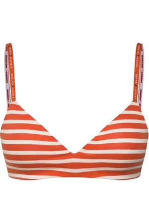 Tommy Hilfiger Lightly Lined Triangle Prt Lingerie Bras & Tops Padded Bras Orange