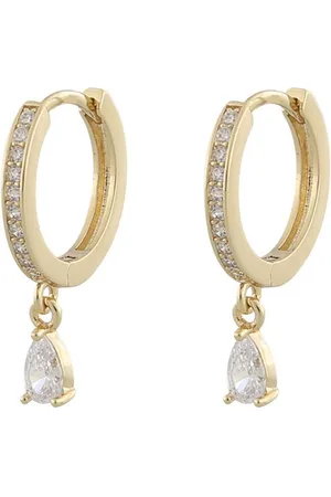 SNÖ of Sweden Camille Drop Ring Ear Accessories Jewellery Earrings Hoops Gold