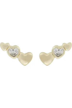 SNÖ of Sweden Lovely Tripple Ear Accessories Jewellery Earrings Studs Gold