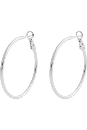 SNÖ of Sweden Amsterdam Small Ring Ear 40Mm Accessories Jewellery Earrings Hoops Silver