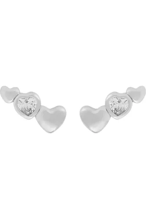 SNÖ of Sweden Lovely Tripple Ear Accessories Jewellery Earrings Studs Silver