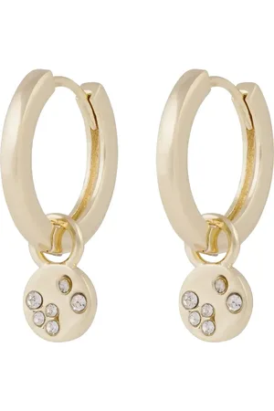 SNÖ of Sweden Sprinkles Pendant Ear Accessories Jewellery Earrings Hoops Gold