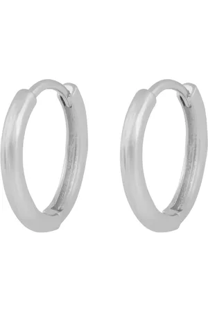 SNÖ of Sweden Essentiall Texture Ring Ear Accessories Jewellery Earrings Hoops Silver