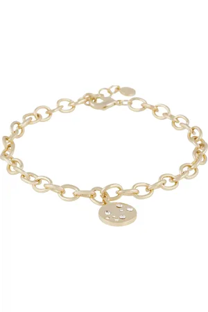 SNÖ of Sweden Sprinkles Pendant Big Chain Brace Accessories Jewellery Bracelets Chain Bracelets Gold