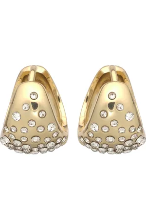 SNÖ of Sweden Sprinkles Core Small Oval Ring Ear Accessories Jewellery Earrings Hoops Gold