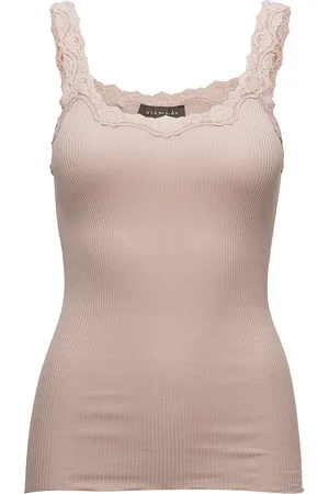 Rosemunde Silk Top W/ Lace Pink