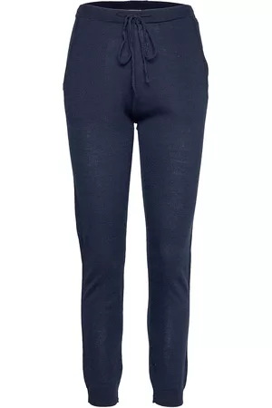 Rosemunde Dame Joggebukser - Merino Trousers Blue