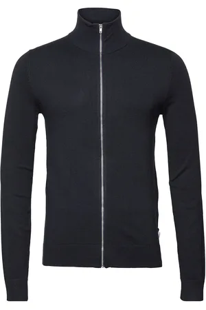 Lindbergh Melange Zip Cardigan Knit