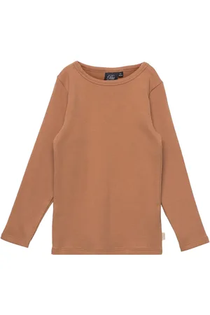 Sofie Schnoor Baby and Kids Arizonasb T-Shirt Long Sleeve Brown