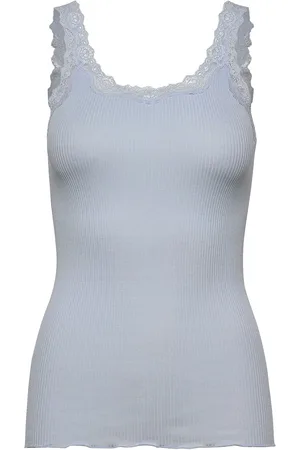Rosemunde Silk Top W/ Lace Blue
