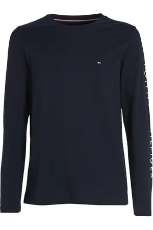 Tommy Hilfiger Tommy Logo Long Sleeve Tee Navy