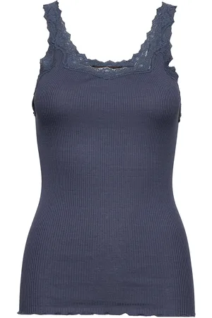 Rosemunde Silk Top W/ Lace Blue