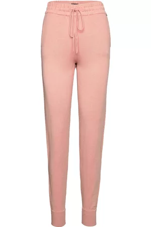 Lexington Elyssa Merino/Viscose Blend Knitted Track Pants Pink