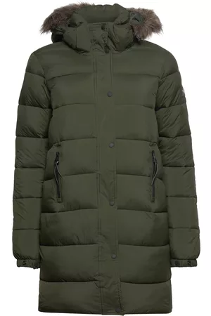 Superdry Vintage Hooded Mid Layer Mid Green