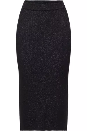 ESPRIT Sparkly Midi Skirt Black