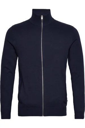 JACK & JONES Jjeemil Knit Turtle Zip Cardigan Noos Navy Jack & J S