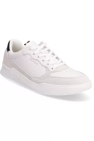 Tommy Hilfiger Herre Platåsneakers - Elevated Cupsole Leather Mix White